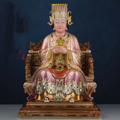Southeast Asia Buddhism HOME temple High grade Goddess MAZU GUAN YI Patron saint Buddha statue bless safety health good luck