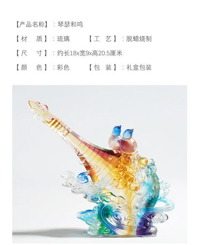 Wedding Ornament Lute And Psaltery Are In Harmony Hold Your Hand And Grow Old Together With You Valentine's Day Present