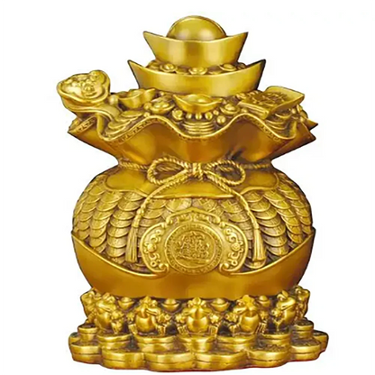 Deposit Bag Decoration Brass Deposit Can Attracting Wealth and Treasures Lucky Lucky Bag Large Capacity Living Room Decoration