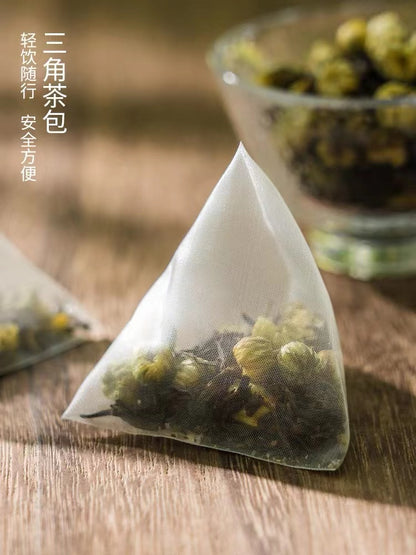 YiJun Tea (1 pcs 3g) Chrysanthemum Pu'er puerh tea Guihua Oolong tea 冰菊普洱三角茶包菊花普洱茶袋泡茶菊花茶组合菊普茶桂花乌龙茶冷泡茶叶散茶茶包