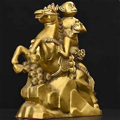 Immediately seal the Marquis Bronze Horse Monkey Decoration Crafts Office Entrance Decoration
