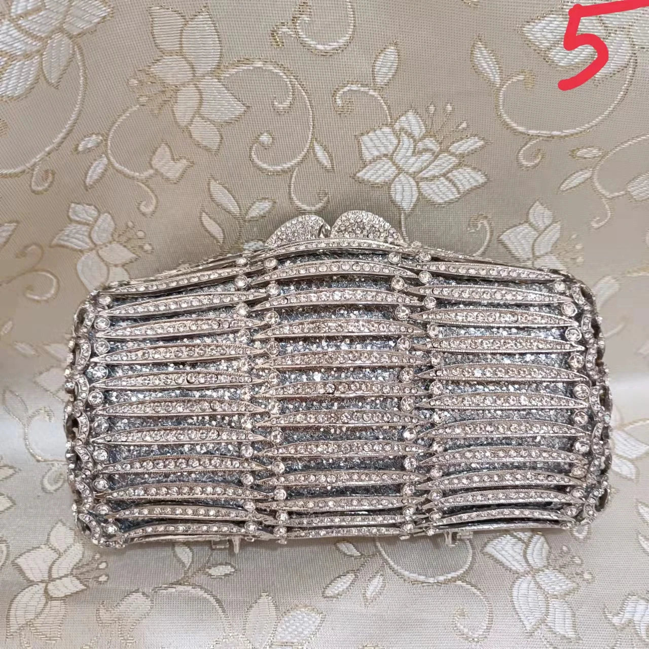 Woman Gold Silver Hollow Out Diamond Clutch Elegant Banquet Evening Purse Wedding Bridal Cocktail Bag Gala Party Crystal Handbag
