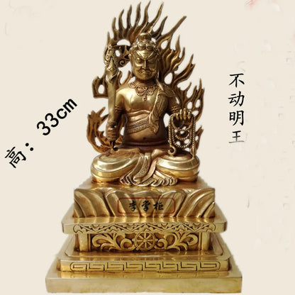 33CM Large # home family Buddhist disciple efficacious Protection Tibetan Buddhism Fudosan Fudo Acalanatha Acala Buddha statue