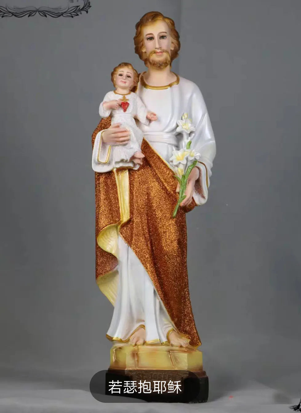 50CM large wholesale Catholic Christian supplies home Church Religious Saint Joseph baby Christ Jesus praying Holy art statue