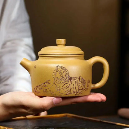 Golden Section Megaphone Bafangde Bell Pot, Zisha Teapot, Yixing Handmade Pot, Kung-Fu Teaware, Purple Clay Drinkware for Puer