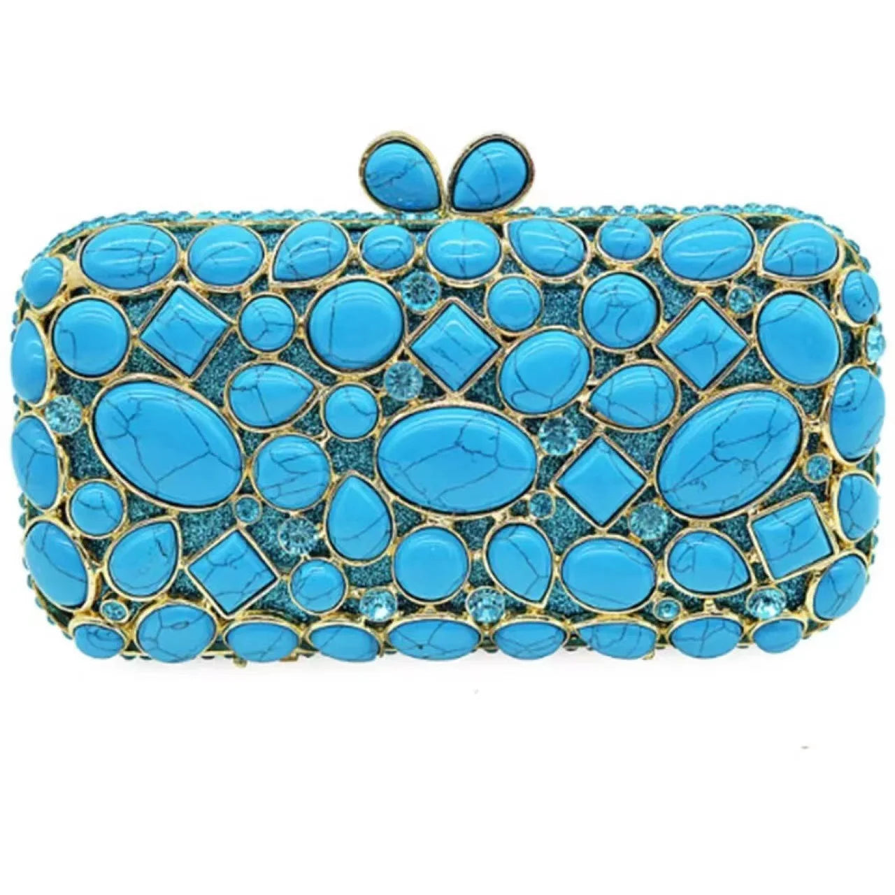 Green Rhinestone Woman Clutch Stone Fashion Evening Bag Diamond Crystal Wedding Party Bridal  Purse Banquet Gala New Handbag