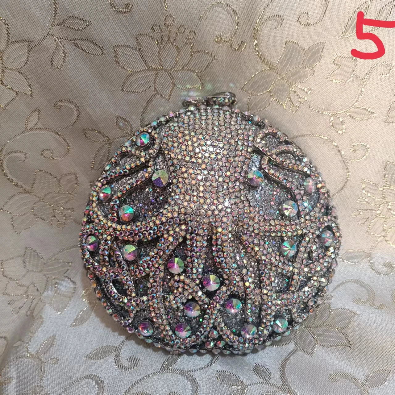 Mini Hollow Out Octopus Metal Bag Woman Diamond Clutch Banquet Cocktail Prom Evening Purse Wedding Bridal Party Crystal Handbag