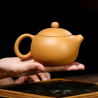 Handmade Mud Decals, Plum Blossom, Xi Shi Pot, Zisha Teapot, Yixing Handmade Pot, Kung-Fu Teaware, Purple Clay