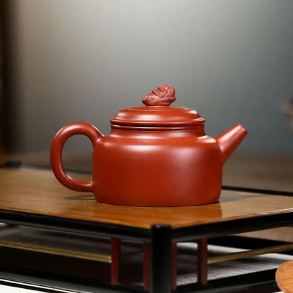 Zisha Teapot Yixing Handmade Pot, Kung-Fu Teaware, Purple Clay Drinkware for Puer Green Black Chinese Tea, Baicaide Zhonghu