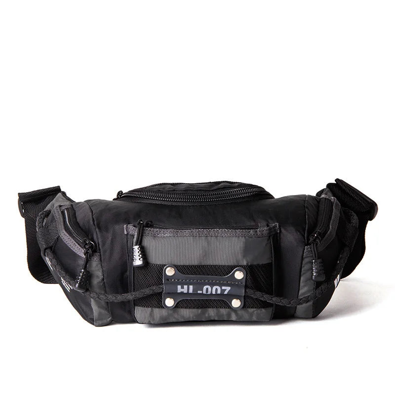 Men's Waist Bag Oxford Spinning Crossbody Casual Portable Small Bag Messenger Bag Army Color Black