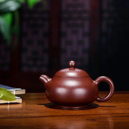 Chinese Yixing Teapots Tea Pot, Kungfu, Full Hand Made, Breast Top Teapots, Big Red, Hua Pao Mud, Author Shan Fang, 170ml