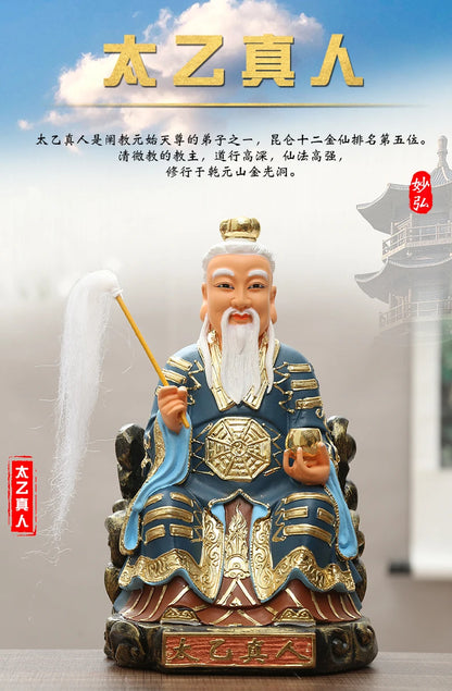 30CM Southeast Asia Taoism God ZU SHI TAI YI ZHENREN   figure HOME shop Efficacious protection Prosperity FENG SHUI statue