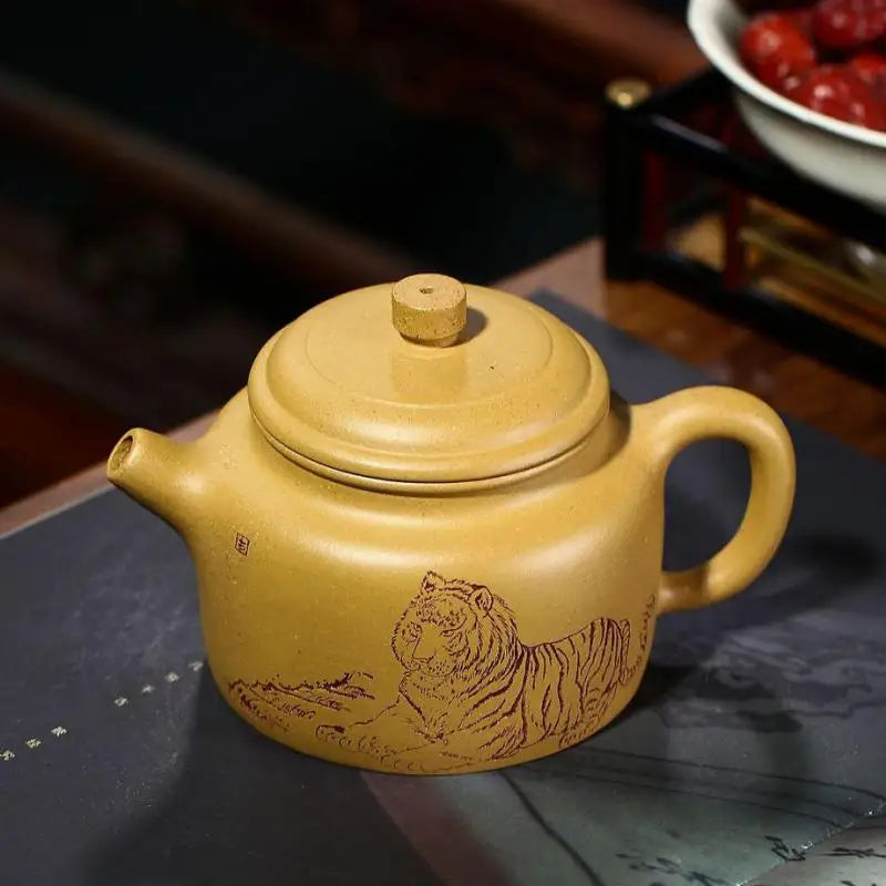 Golden Section Megaphone Bafangde Bell Pot, Zisha Teapot, Yixing Handmade Pot, Kung-Fu Teaware, Purple Clay Drinkware for Puer