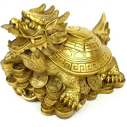 China new brass gossip lucky and furnishing articles dragon turtle