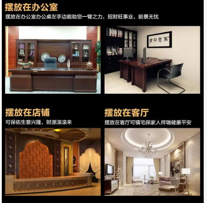 HOME office SHOP efficacious Money Drawing GOOD LUCK Mascot # 12 Zodiacs heaven and earth kiln FENG SHUI Brass statue