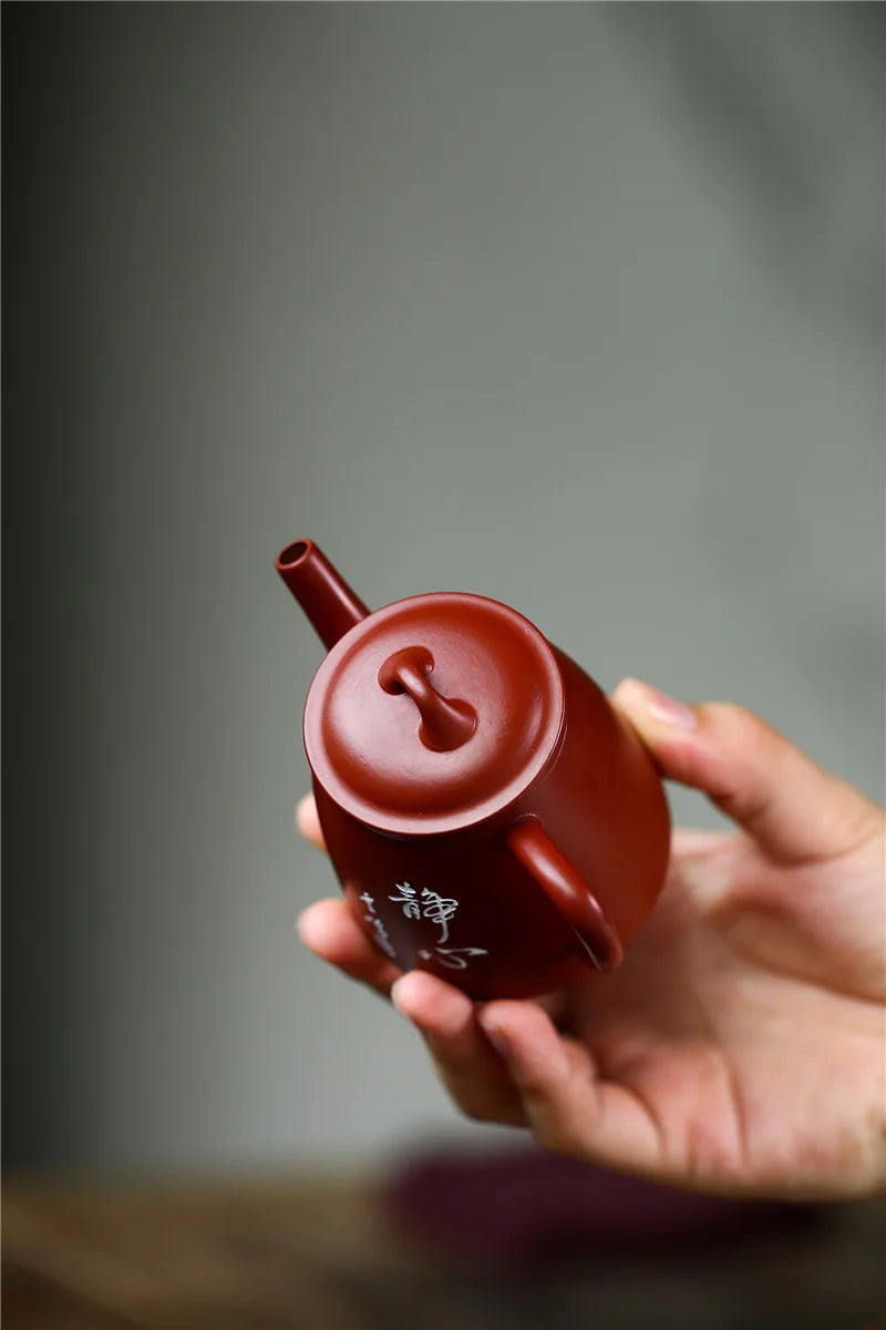 Yixing-Original Mine Dahongpao Purple Clay Pot, Pure Handmade, Ancient Qinquan Teapot, Zisha Kung-Fu Tea, Purple Clay Drink