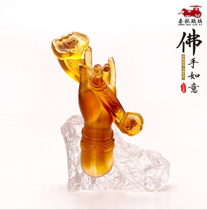 Ancient method Coloured glaze bergamot As one wishes ornament Home Decoration Zen retro artwork
