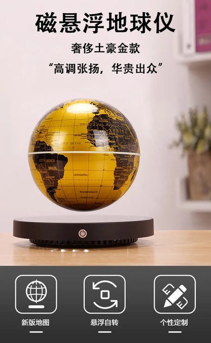 Magnetic suspension Globe 3D Stereoluminescence rotation Little Night Light gift science and technology Desktop decoration
