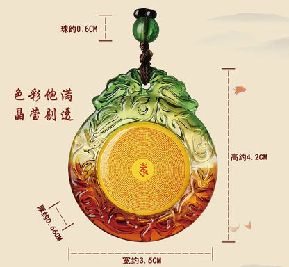 6P  Buddhism Geomantic omen Master multipurpose Exorcise evil spirit SAFE GOOD LUCK Shurangama Mantra amulet talisman