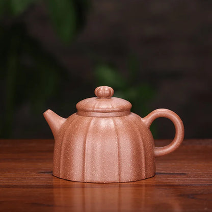 Qinquan-Handmade Zisha Pot with Multicolored Mud on Purple Clay, Handmade Kung-Fu Teaware, Purple Drinkware for Green Dark