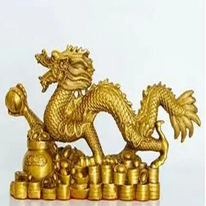 Copper dragon ornaments pure copper dragon auspicious cloud dragon gourd dragon zodiac dragon home office decoration crafts