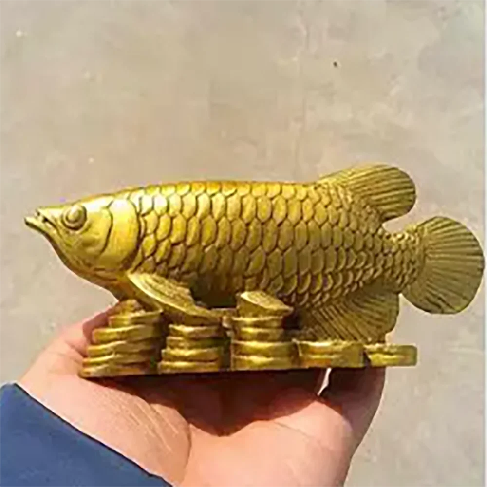 Copper, gold, dragon fish, annual surplus, money, fish, home feng shui crafts, car decorations, and ornaments