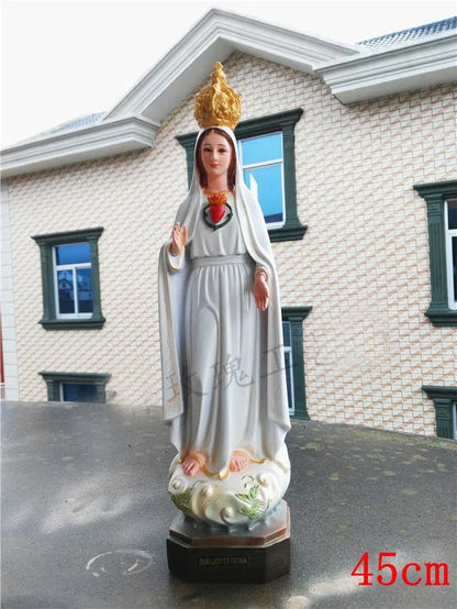 Special Offer -45CM large # HOME Church TOP Ornament Religious Catholicism Christianism Fatima Virgin Mary Madonna holy statue