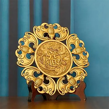 Copper Bat Hanging Money Authentic Fengshui Six Emperors and Five Emperors Qian Zhenzhai Bat Money Home Decoration Beam Pendant