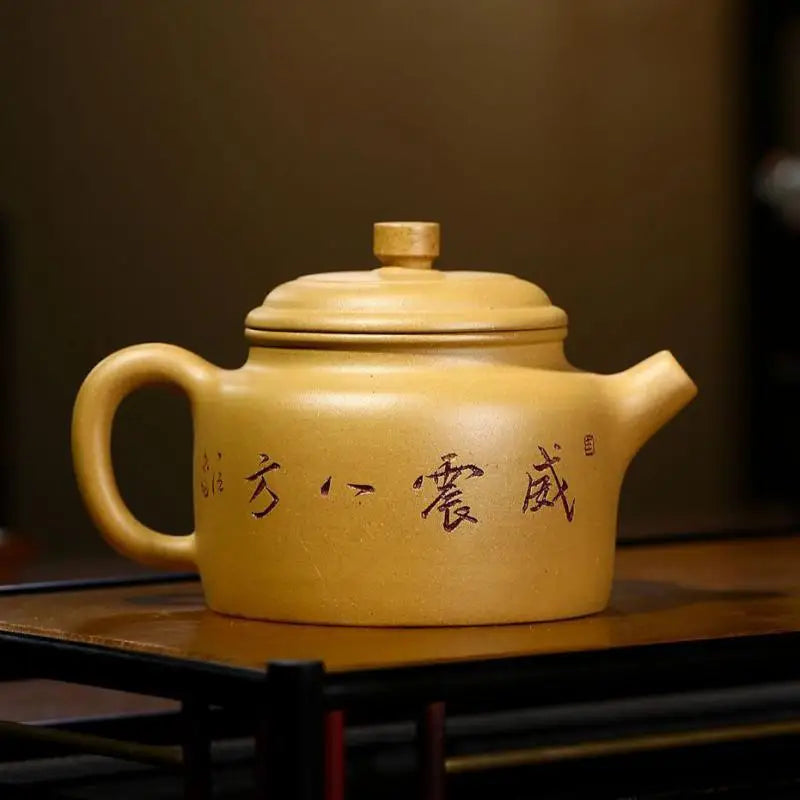 Golden Section Megaphone Bafangde Bell Pot, Zisha Teapot, Yixing Handmade Pot, Kung-Fu Teaware, Purple Clay Drinkware for Puer