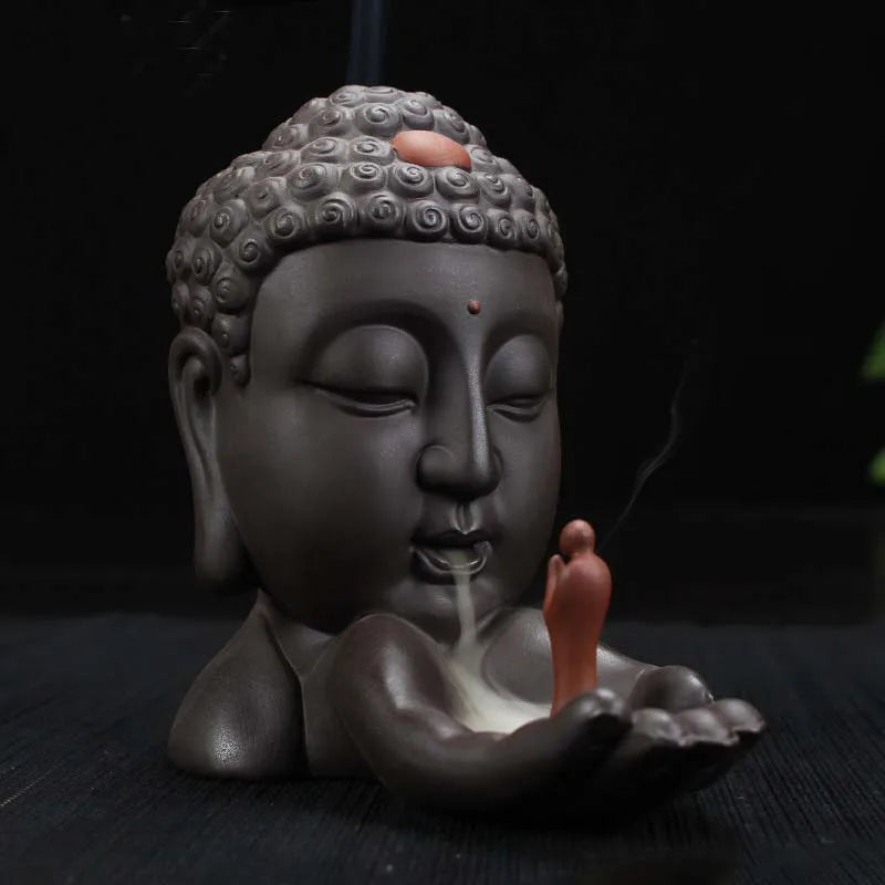 Buddhism Nourishing heart ART HOME efficacious Protection bless family Safe CHAN DAO Ceramic Tathagata Sakyamuni Buddha statue