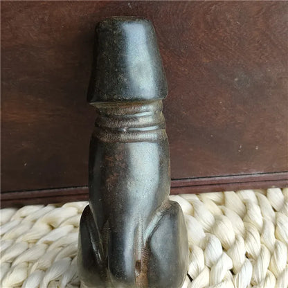Ancient art meteorite Hongshan Culture simple and easy modeling appreciation sex energy luck statue