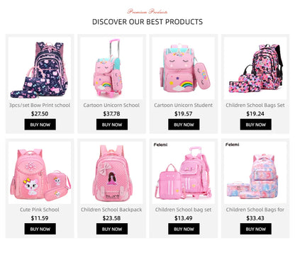 Panda Pattern School Bag For Girls School Backpack Students Teenagers Backpack with Children's Lunch bag Pencil Case