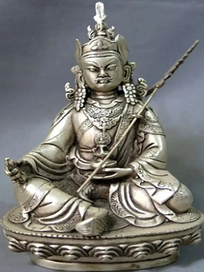 Patung Patung Cina Tibet Perak Feng Shui Buddha Beruntung Irene Sambrava