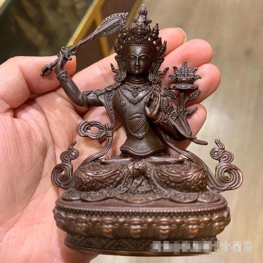Wholesale Buddhist supplies Buddhism bless safe health good luck high grade GUANYIN Bodhisattva Manjusri Buddha statue Small