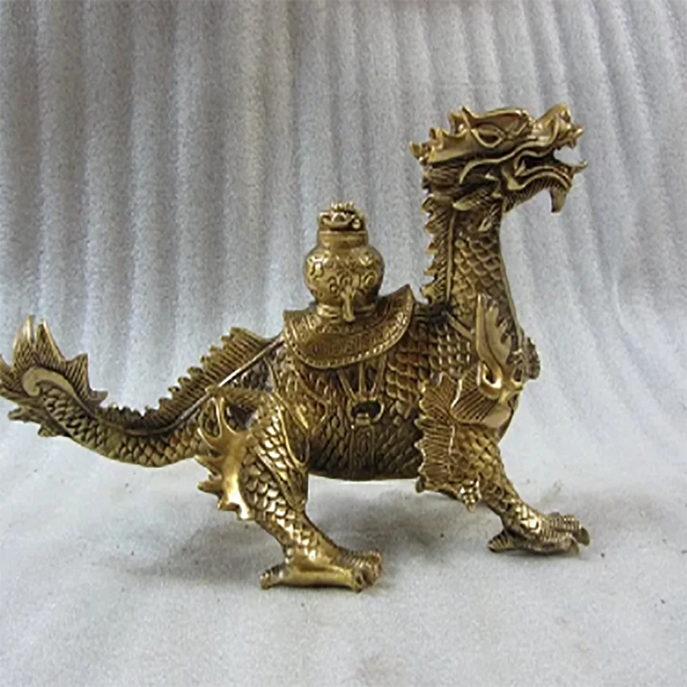 A cornucopia of pure copper dragon copper fin the Dragon talisman Zhaocai Home Furnishing feng shui ornaments
