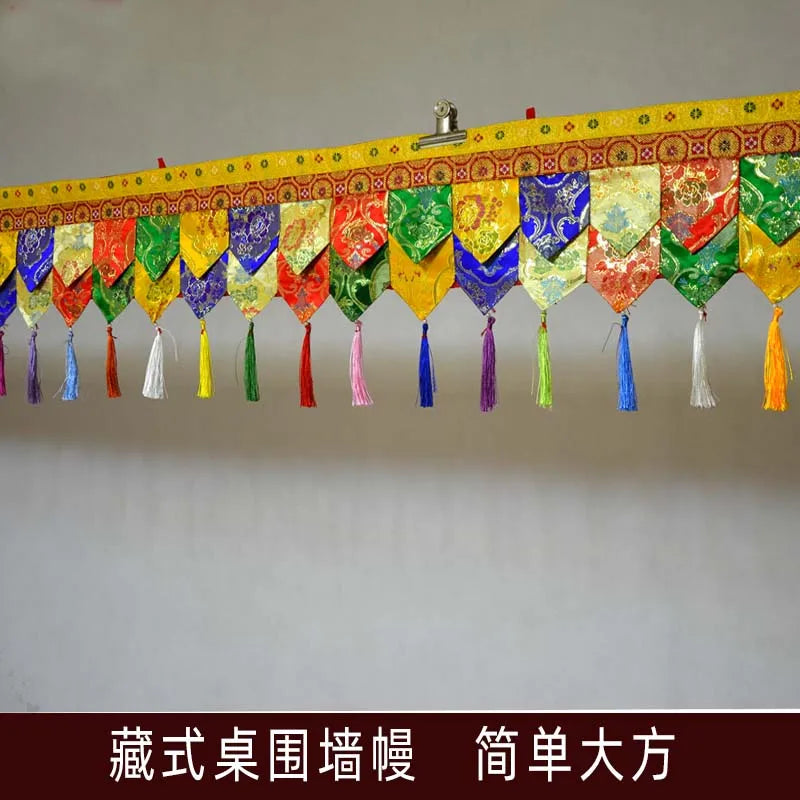 400cm long Wholesale Buddhist supply Buddhism HOME Temple buddha hall Wall enclosure Deco Enclosing Tapestry draperies curtain
