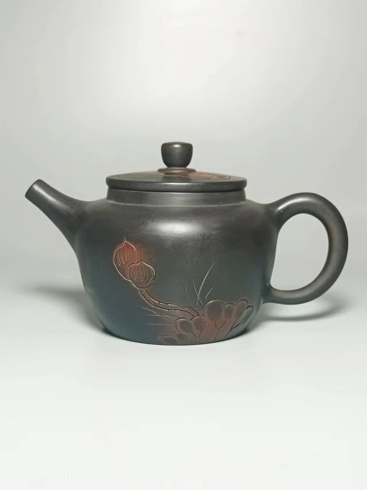 210ml Jianshui Purple Clay Handmade Lotus Carving Tea Pot(Not Yixing Zisha) Kung Fu Tea Set Drinkware Tea Ceremony