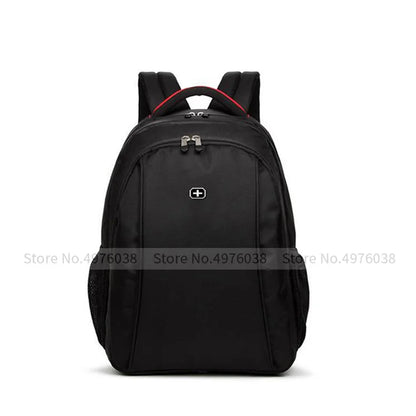 black bagpack men bag mochila swiss backpack Travel rugzak TOURIST GEAR business 15.6 inch laptop backpack men mochila escolar