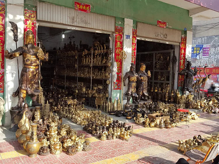 HOME OFFICE TOP  Talisman-GOOD  Exorcise evil spirits Exorcisms town curtilage Good luck Zhong Kui FENG SHUI Brass statue