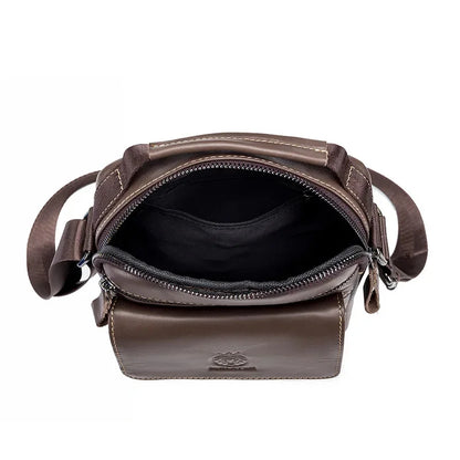 SCHLATUM Brand Men 100% Leather Shoulder s Luxury Men's Designer High Quality Messenger Fashion Small Bag Handbag