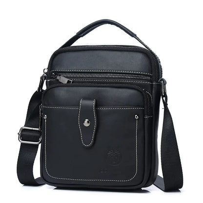 SCHLATUM New Men Handbag Designer Luxury Bag Fashion Genuine Leather Men's Crossbody Single Satchel Shoulder Messenger Bags