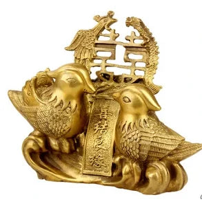 SCY 330+++The copper ornaments Yuanyang Wang marriage love a harmonious union lasting a hundred years to send new wedding gift