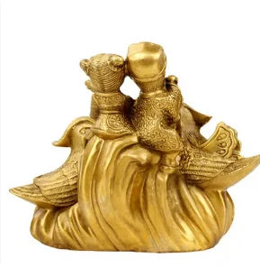 SCY 330+++The copper ornaments Yuanyang Wang marriage love a harmonious union lasting a hundred years to send new wedding gift