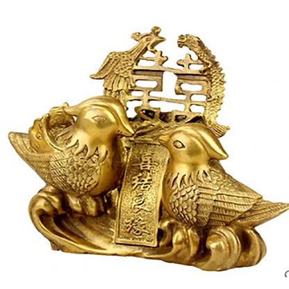 SCY 330+++The copper ornaments Yuanyang Wang marriage love a harmonious union lasting a hundred years to send new wedding gift