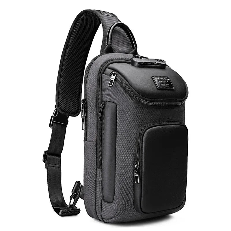 SUUTOOP 2024 Men OXford Waterproof Multifunction Shoulder Crossbody s Messenger Chest Bag Short Trip Travel Pack for Male