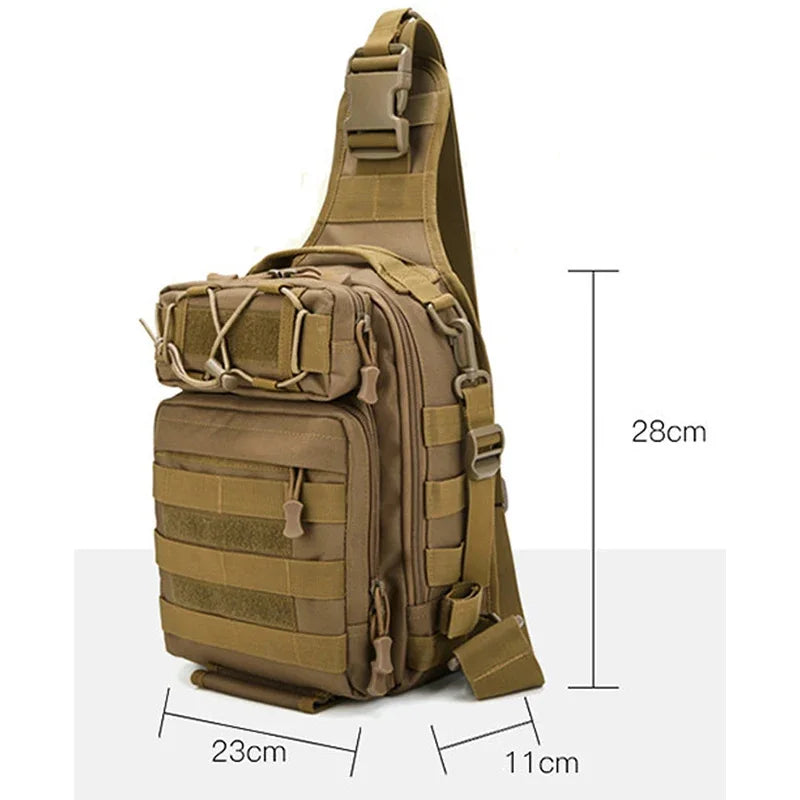 SUUTOOP Male Tactical Shoulder Bags Outdoor Military Crossbody Chest Bag Trekking Sports Hunting Hiking Fishing Travel For Men