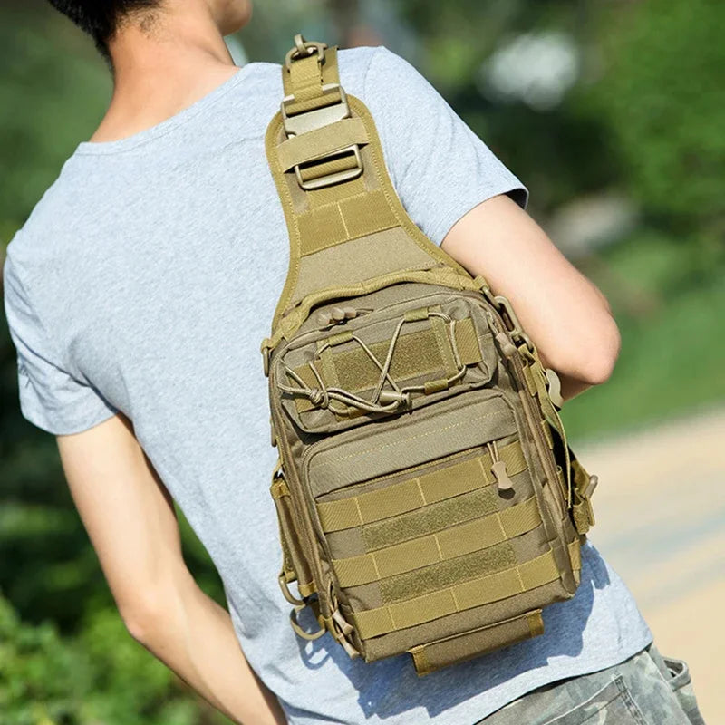 SUUTOOP Male Tactical Shoulder Bags Outdoor Military Crossbody Chest Bag Trekking Sports Hunting Hiking Fishing Travel For Men