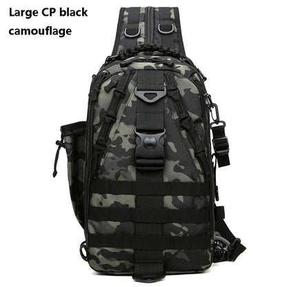 SUUTOOP Men Hiking Military Tactical Shoulder Bags Camping Sports Trekking Climbing Crossbody Fishing Outdoor Chest Bag For Male
