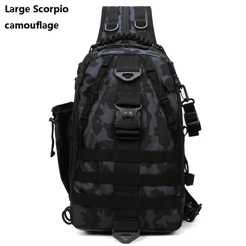 SUUTOOP Men Hiking Military Tactical Shoulder Bags Camping Sports Trekking Climbing Crossbody Fishing Outdoor Chest Bag For Male