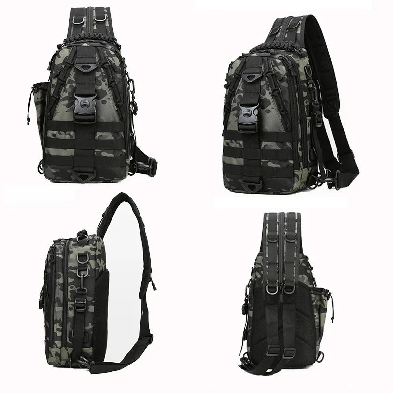SUUTOOP Men Hiking Military Tactical Shoulder Bags Camping Sports Trekking Climbing Crossbody Fishing Outdoor Chest Bag For Male